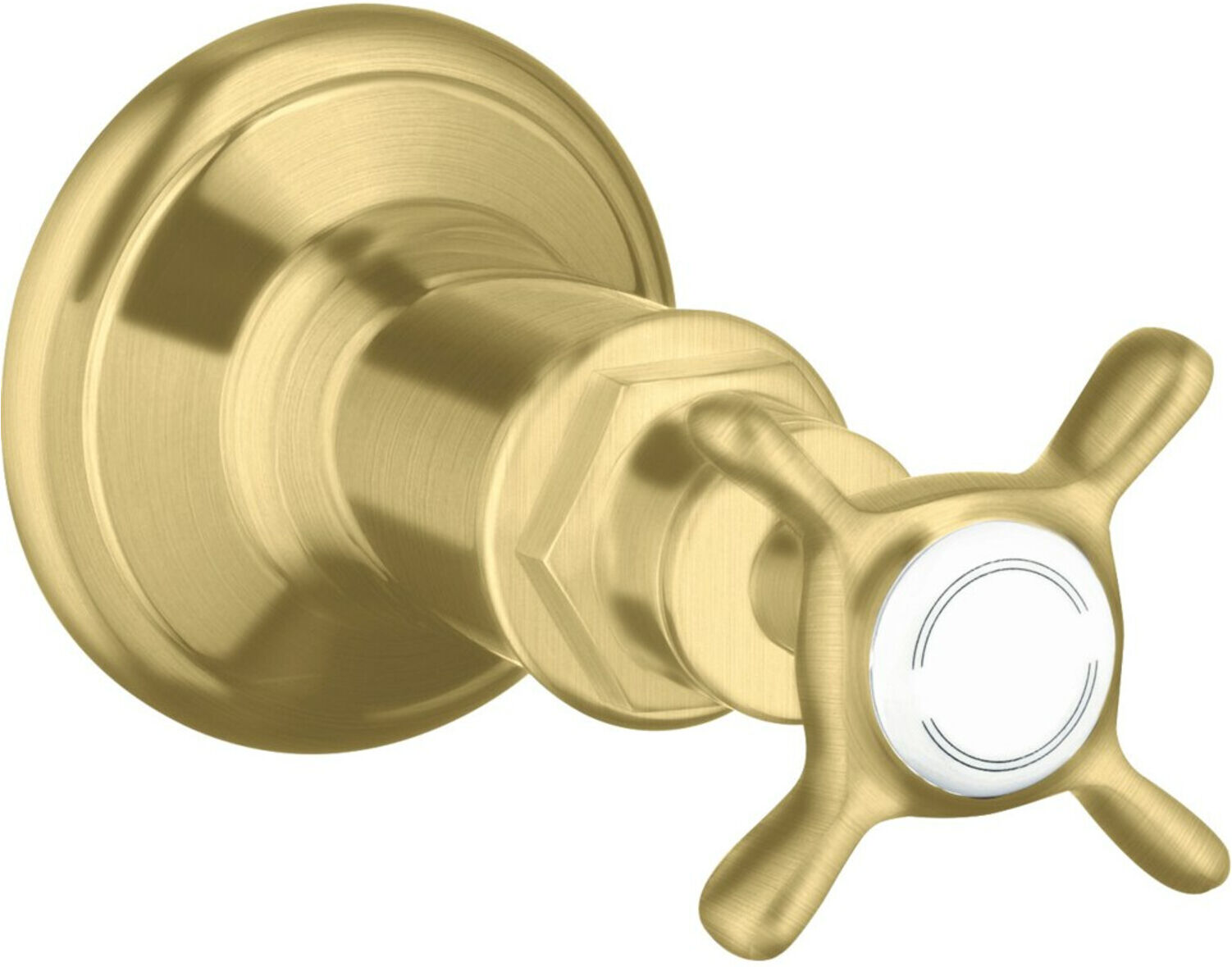 Hansgrohe Fertigmontageset Axor Montreux UP-Absperrvtl., m Kreuz, brushed brass (16871950)
