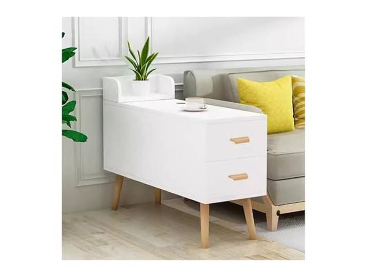 FZL02068LM Ecklager Beistelltisch, multifunktionales Sofa-Sideboard Schmaler, langer Haushaltsschrank(30x80x55cm)