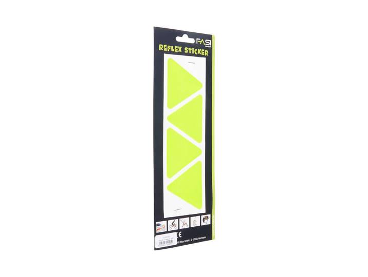 Fasi Reflex-Sticker Dreiecke Gelb
