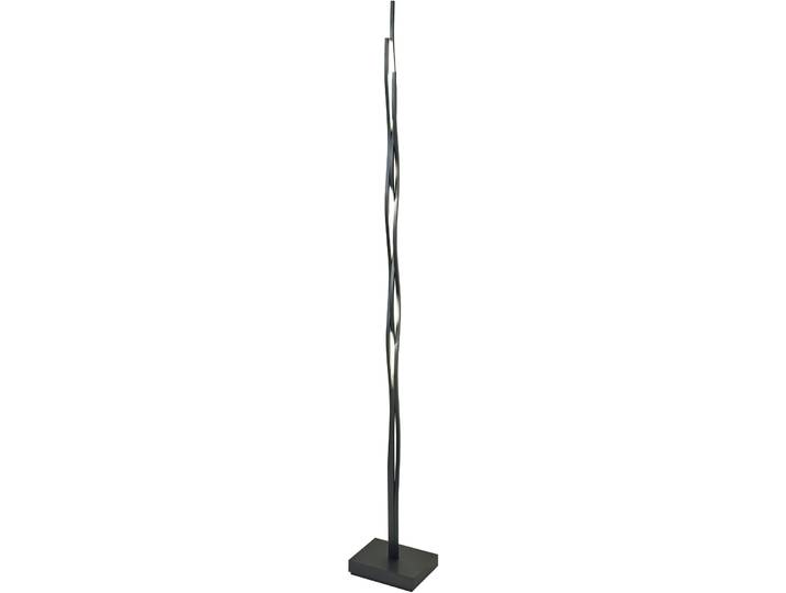 Escale Stehlampe Silk Anthrazit Aluminium 867 lm H 170 cm - LED - Lichtfarbe: Extra warmweiss- LED Energiesparlampe
