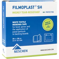 Neschen filmoplast® SH Shirting – säurefreies Textil-Reparaturband 3 cm x 25 m i...