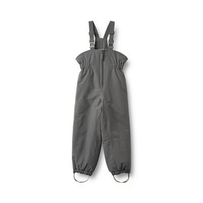 Latzhose WHEAT "WHEAT Ski Pants Sal", Mädchen, Gr. 98, Normalgrößen, schwarz charcoal, 100% Polyester (Recycelt), normal, Hosen