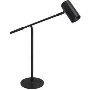 Luxula Schreibtischlampe mit GU10-Fassung, mit Standfuß, schwarz