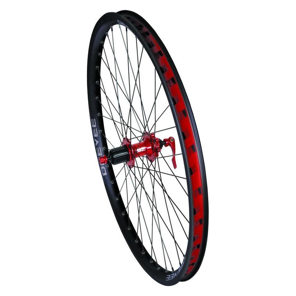DMR Comp Disc Laufrad HR, 9-Fach 26", 36 L., black/red SALE (Hinterrad, 26") (70129906)
