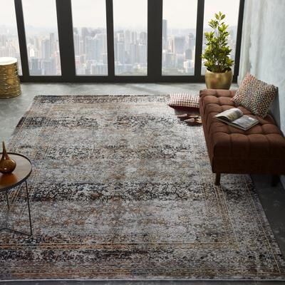 KALATY Charcoal / Earth Area Rug