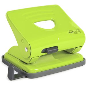 RAPESCO Locher 825, 1361, grün, Bürolocher, Stanzleistung ca. 25 Blatt