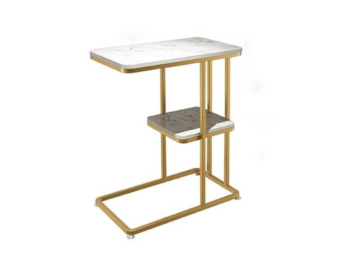 hongchenke34 Sofa Beistelltisch Sofa Beistelltisch Wohnzimmer Home Kleiner Haushalts-Couchtisch Marmor Quadratischer Tisch Schlafzimmer Nachttisch
