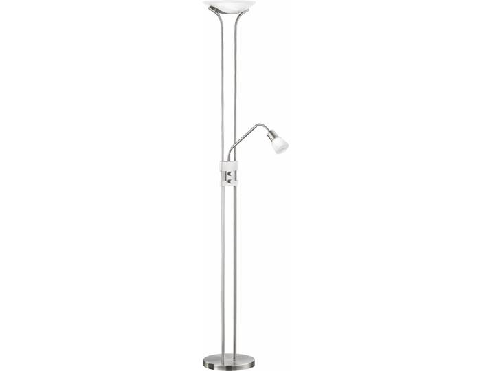 TRIO LEUCHTEN LED Deckenfluter Santo II , grau (nickelfarben), 2, H: 180cm, Leuchten, integrierter Dimmer,Flexibel, LED Deckenfluter