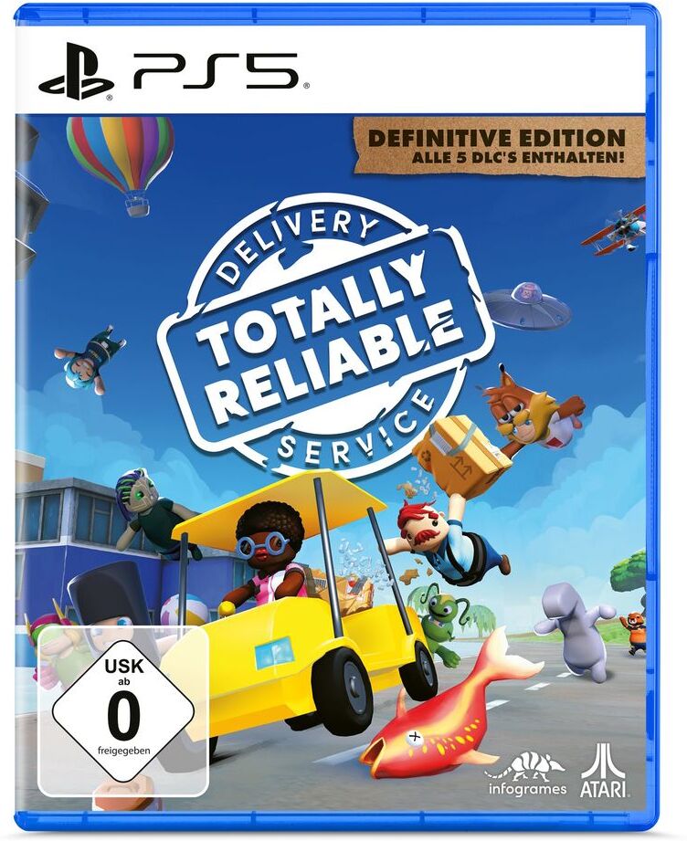 ATARI Spielesoftware "Totally Reliable Delivery Service - Definitive Edition", bunt (weiß, neutral), PlayStation 5, Spielesoftware, Spielesoftware