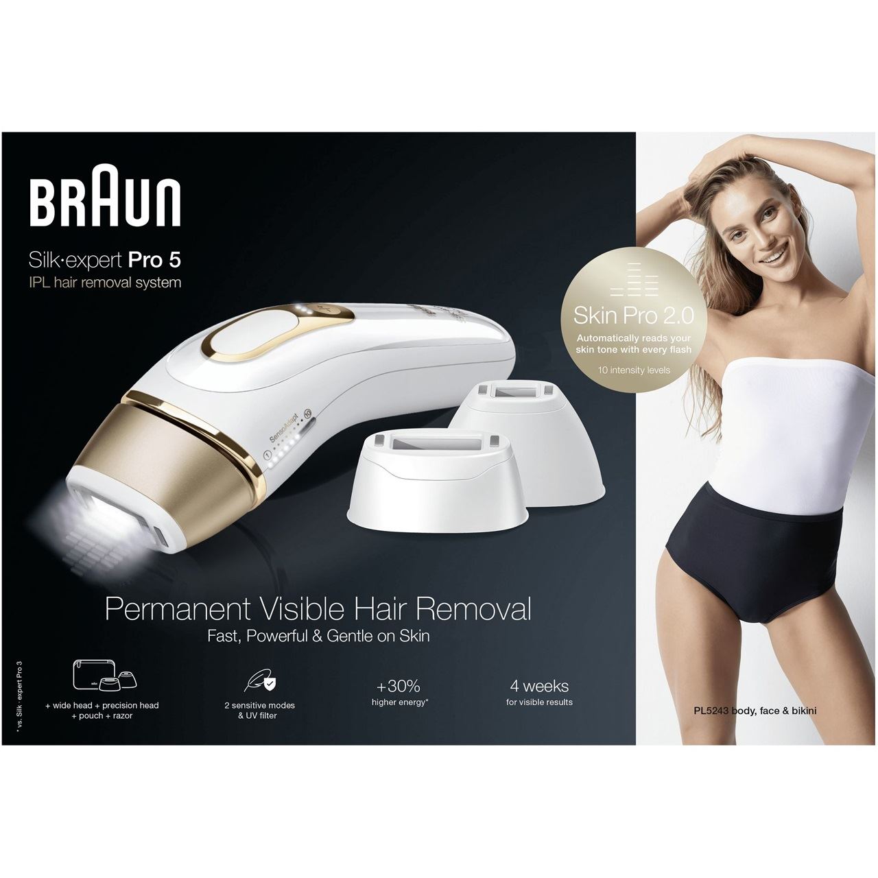 Braun Silk expert Pro 5 PL5243 weiß/gold