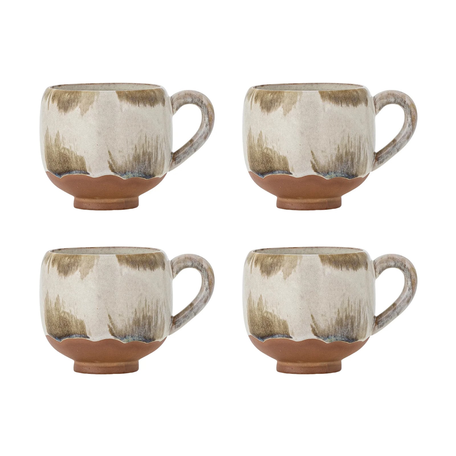 Bloomingville Jade mokken set van 4 stuks Natuur