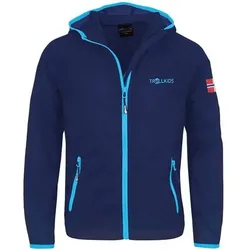 TROLLKIDS Kids Fjell Running Jacket, Größe 128 in Blau Blau