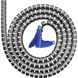 HellermannTyton, Kabelschutz + Kabelführung, HWPP16 Schutzschlauch+WZ schwarz (Kabelschlauch, 2500 cm)