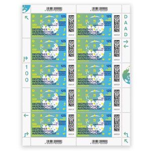 DeutschePost Briefmarken Set, 10 Stück à 1,25 EUR, Deut. Austauschdienst, international, nassklebend