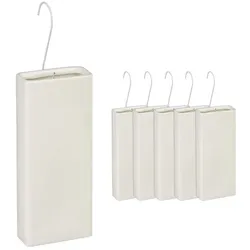 Relaxdays Luftbefeuchter Heizkörper 6er Set Creme