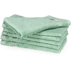 Tchibo - Schöner WOHNEN-Kollektion 6 Gästehandtücher »Cuddly« - grün