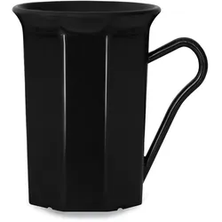 AKU® PP-Kaffeebecher mit Henkel aus Kunststoff, 200 ml/0,20 l, Mehrweg, schwarz
