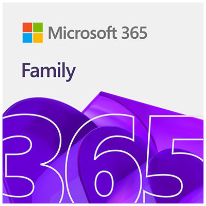 Microsoft 365 Family - Abonnementlicentie voor 1 jaar - Voor 6 gebruikers en 6 apparaten - Windows en Mac