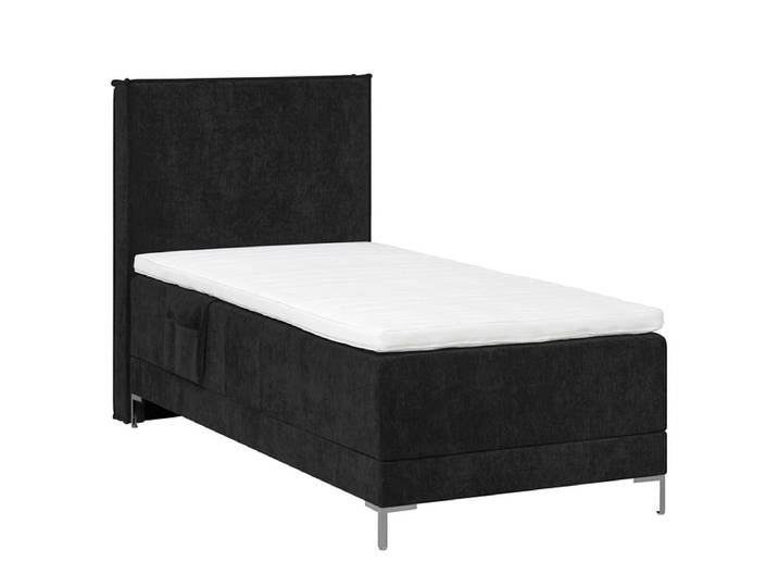Elektrisches Boxspringbett HUNTER schwarz 90x200cm fest