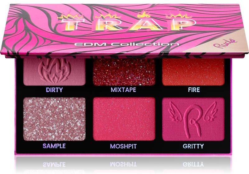 Rude Cosmetics EDM Collection Eyeshadow Palette shade Trap 6 g