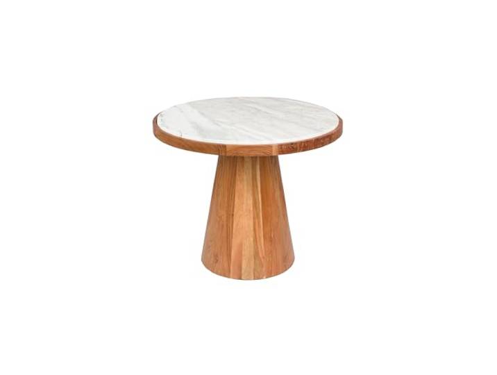 Housecraft Living Mees Salontafel Rond 50 cm Marmer/Hout