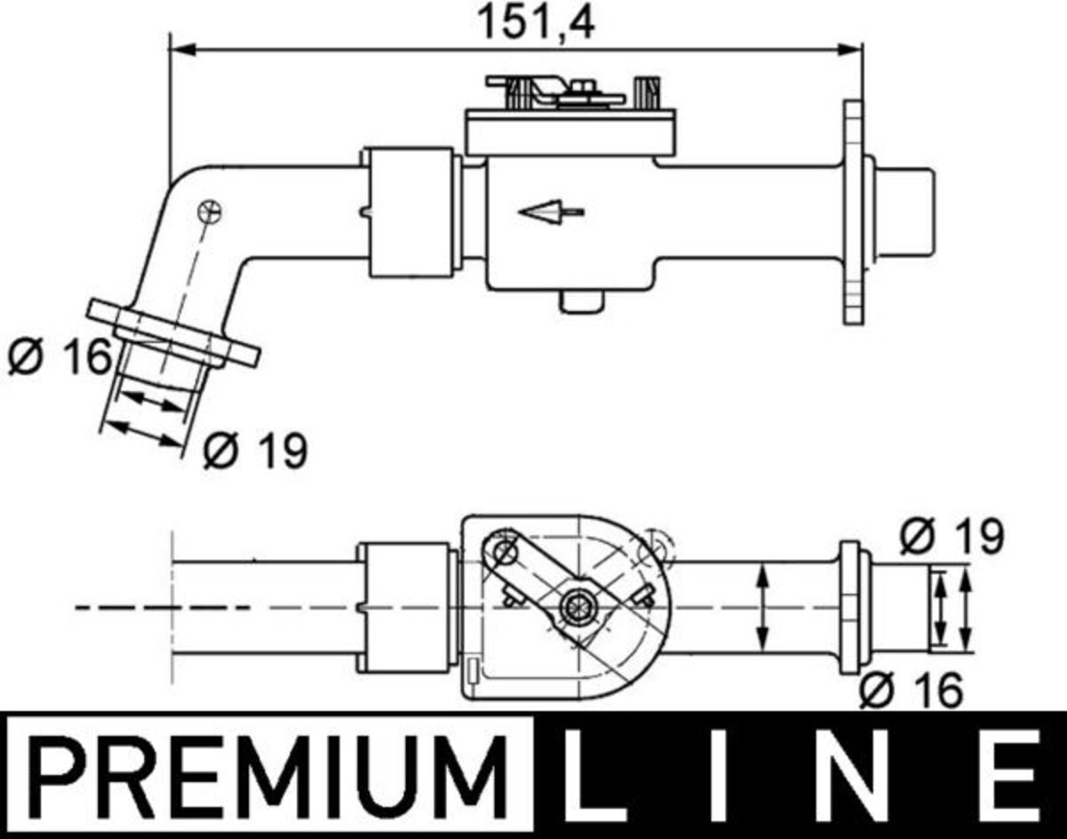 Mahle Valvola di controllo del refrigerante CV 6 000P