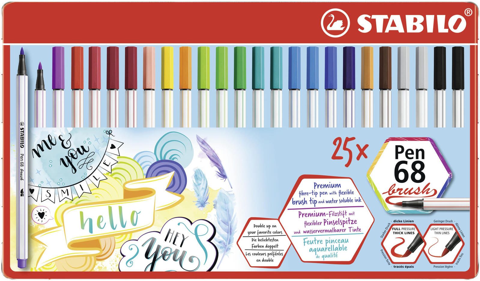 STABILO Brush-Pens Mehrfarbig 568/25-321