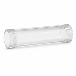 Schauglas aus Polycarbonat mit beidseitigem Außengewinde 2 3" 4 - 3"