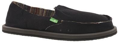 Sanuk Donna Hemp - Womens 10 Black Slip On Medium