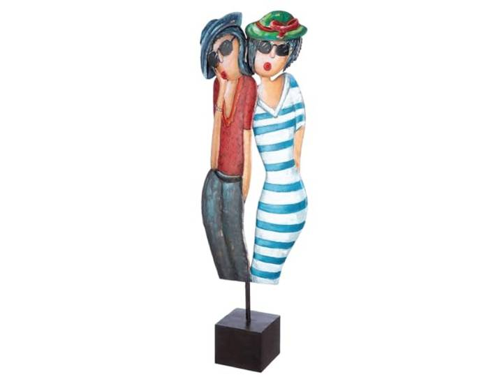 GILDE Skulptur Cóte d ´Azur Metall 12x28x83cm
