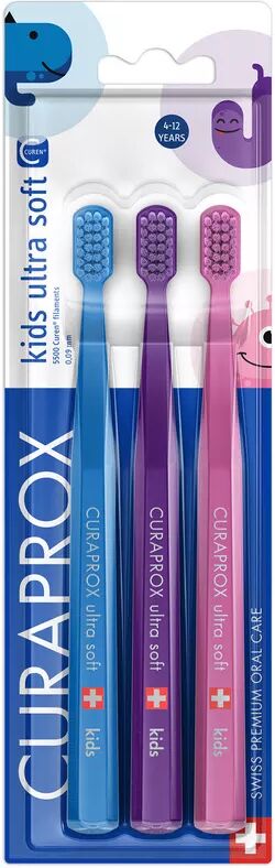 CURAPROX - CS kids ultra soft Zahnbürste TRIO, Zufallsauswahl, Set