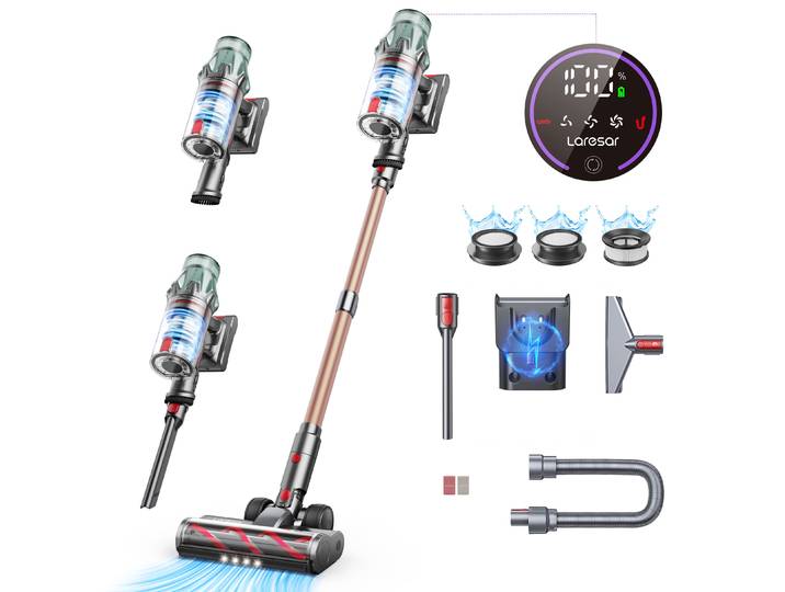 Laresar V7 PRO 600W 65000PA aspirateur sans fil appareil ménager à main fonction d'aromathérapie tuyau Long canapé aspiration 2026 nouveau