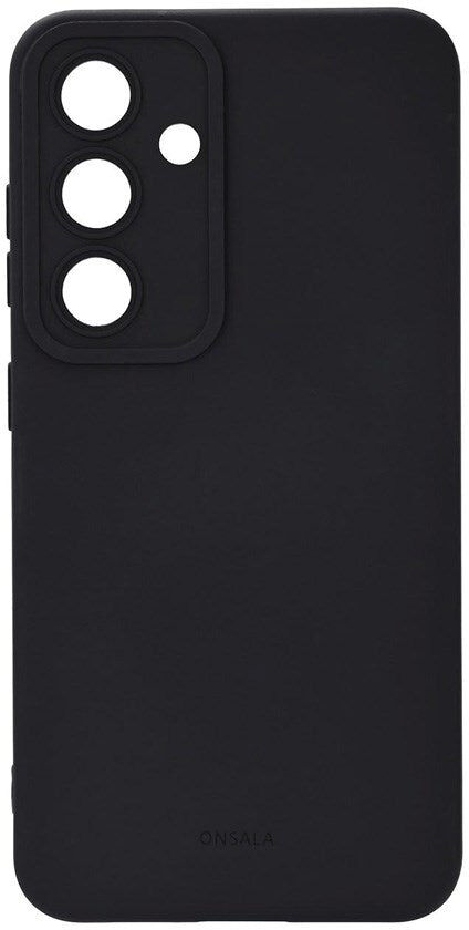 Onsala Samsung Galaxy S25 Silikone Touch Mobil Cover - Black