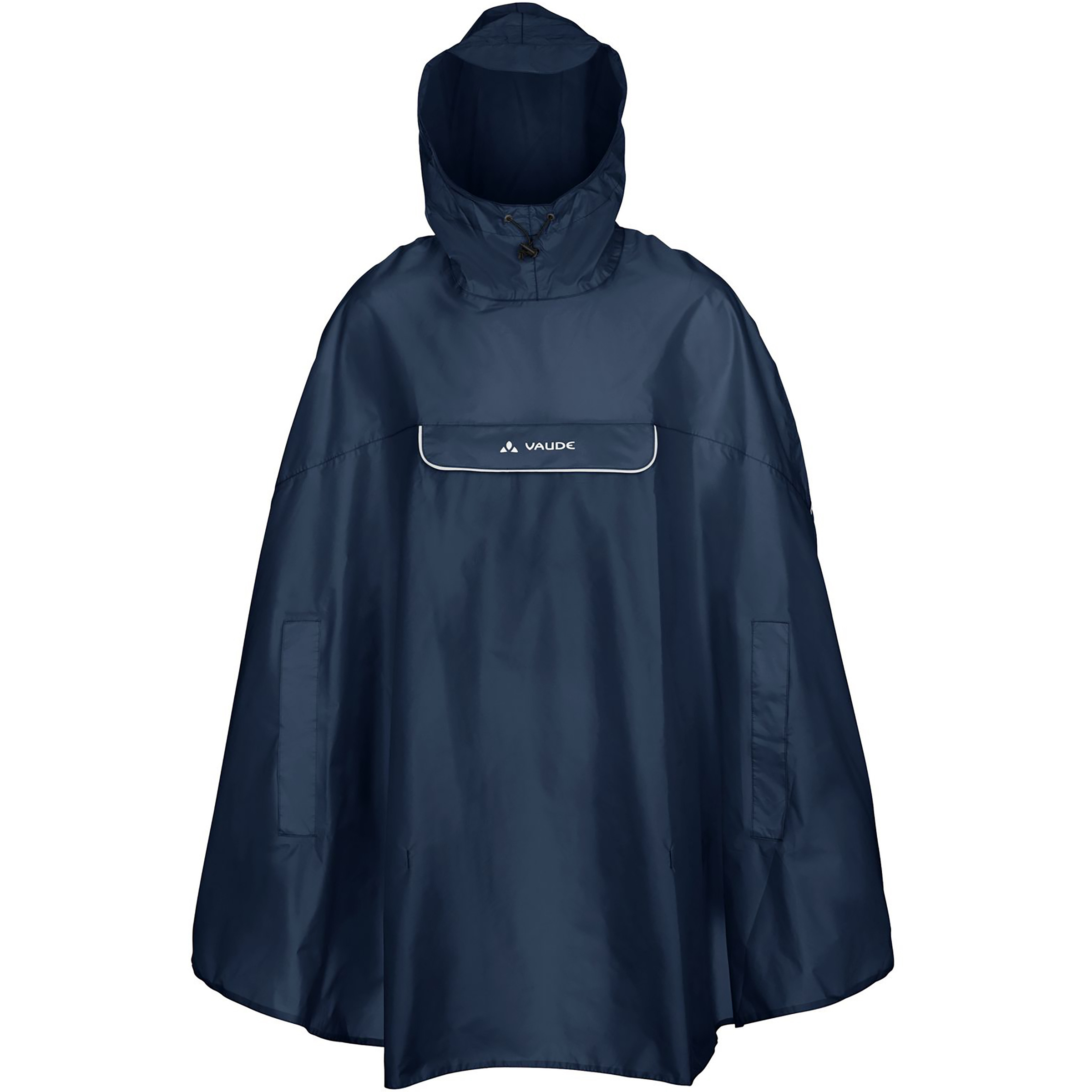 Vaude Valdipino Poncho Regenjacke blau Größe M Trekking Winddicht Wasserabweisend