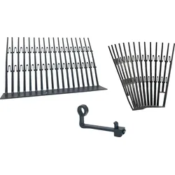Vogelabwehrsystem PV-VogelStop, Schwarz, Komplettset 25 lfm.