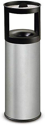 kaiserkraft Sicherheits-Kombiascher, flammverlöschend, Edelstahl, Volumen 25 l, HxØ 800 x 250 mm, Edelstahl