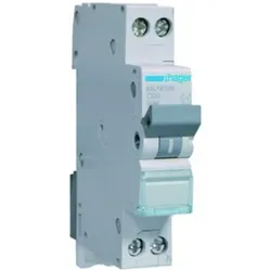 Hager, Schutzschalter, LS-SCHALTER 1P+N 6A-C 6KA1PLE / MLN506