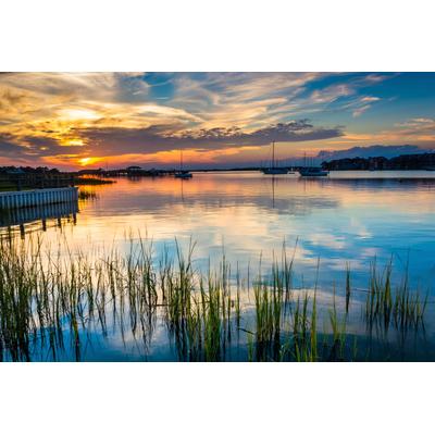 Fototapete PAPERMOON "Folly Beach South Carolina", bunt, B:2m L:1,49m, Vlies, Tapeten