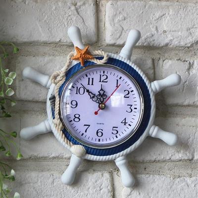 Everyday Crate Nautical Wooden Ship Wheel Wall Clock For Coastal Home Decor hc5673a
