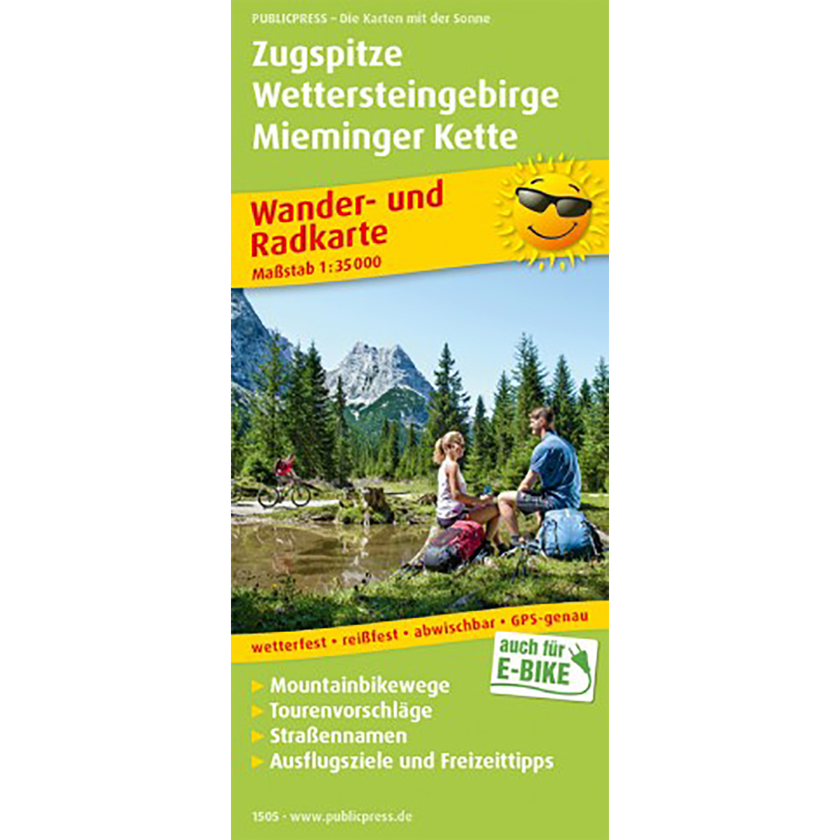 PublicPress RWK 1505 Zugspitze - Wettersteingebirge (Größe One Size)