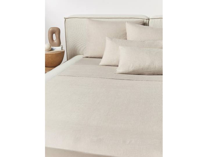 Drap plat en lin délavé Airy