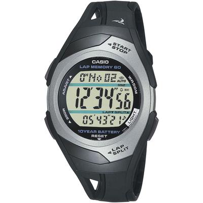 Chronograph, schwarz (schwarz, grau, schwarz, grau, schwarz), CASIO TIMELESS COLLECTION, Armbanduhren, Damen, schwarz, Chronograph, Quarzuhr, Armbanduhr, Damenuhr, Jugendliche, Digitaluhr