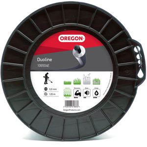 Oregon Trimmerfaden Duoline 106504E, rund, 3,0mm x 120m