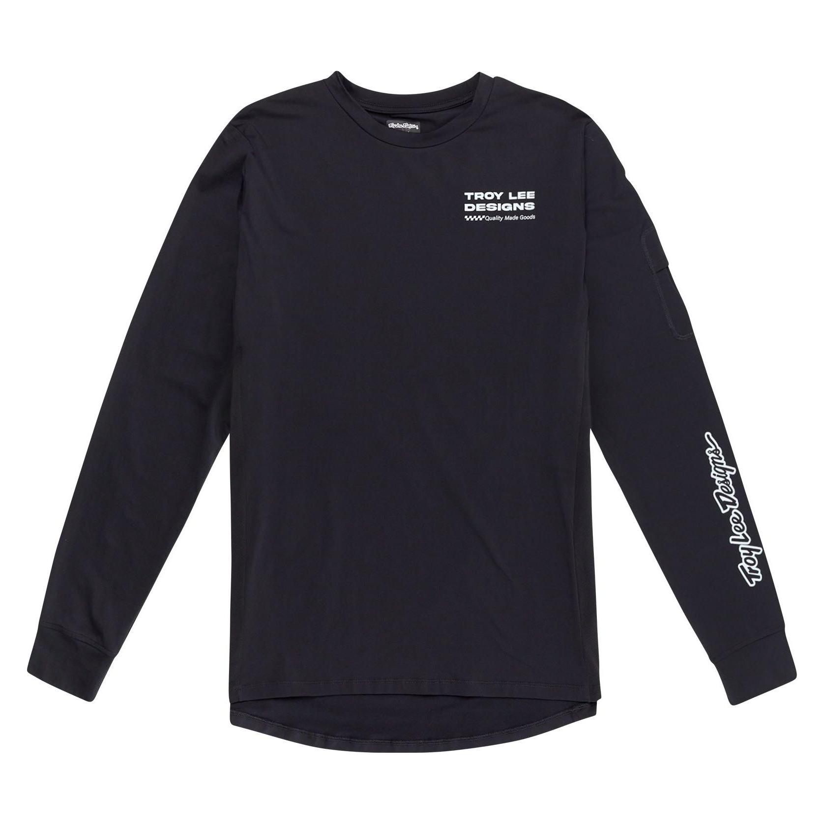 Troy Lee Designs Ruckus Long Sleeve Ride Tee, Factory, carbon, L (L) (54422137)