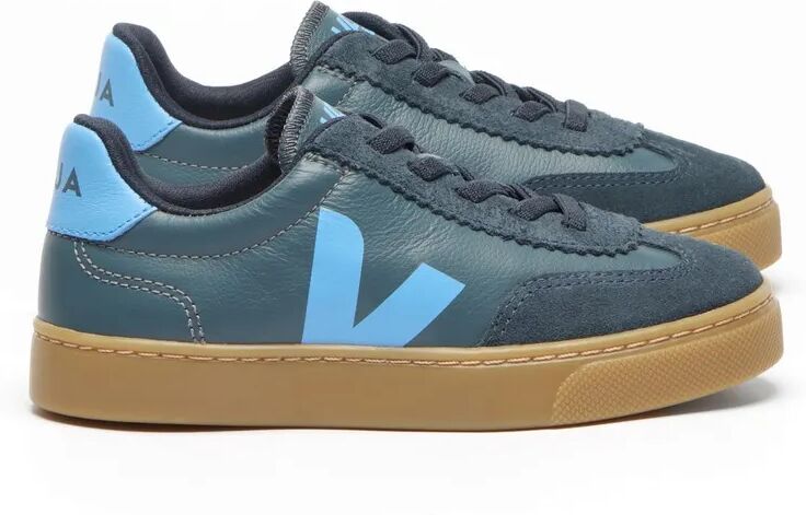 Veja Baskets Lacets Elastiqués Small Volley Cuir O.T Bleu 23