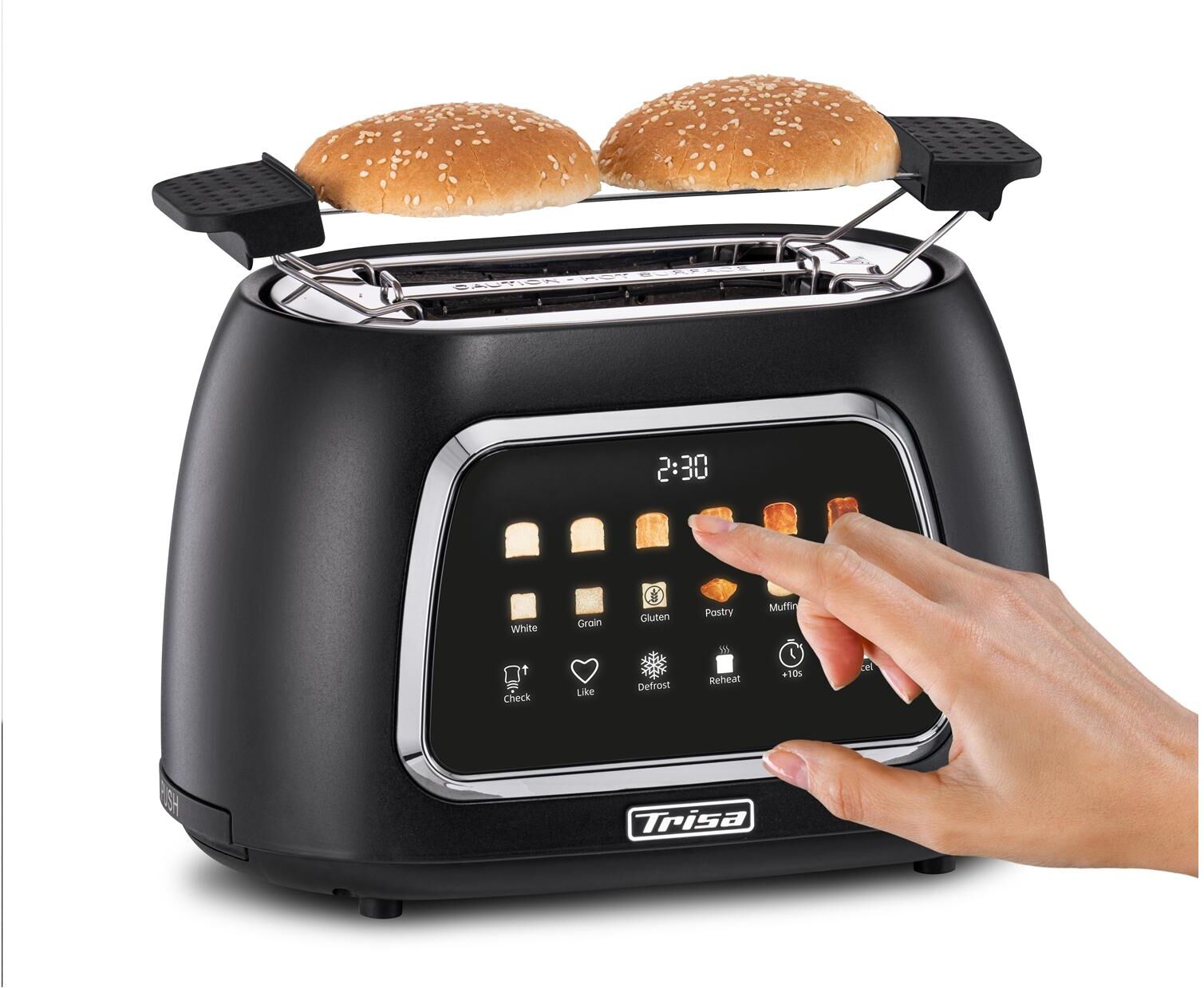 TRISA Toaster "Toast IT", schwarz, Toaster, Toaster schwarz Einheitsgröße
