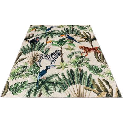 Teppich OBSESSION "Exotic 13m", bunt, B:160cm H:5mm L:230cm, Polyester, Teppiche, Teppich, Kurzflor, Wohnzimmer