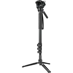 SmallRig 6622 Einbeinstativ aus Aluminiumlegierung (Carbon, Kunststoff, Metall), Stativ, Schwarz