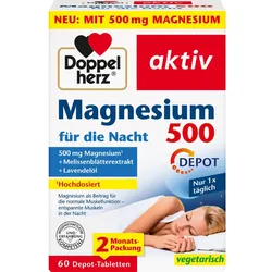 Doppelherz Magnesium 500 für die Nacht 60 ST