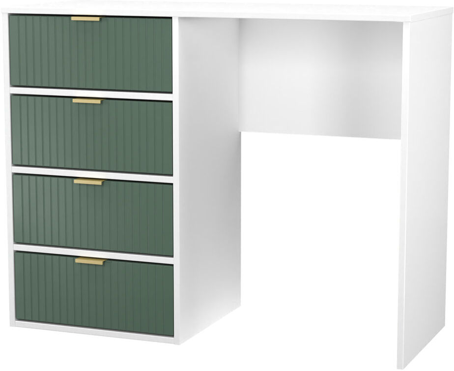Canora Grey Beranda Dressing Table Storage Included Labrador Green/White 81cm H X 102cm W X 45cm D